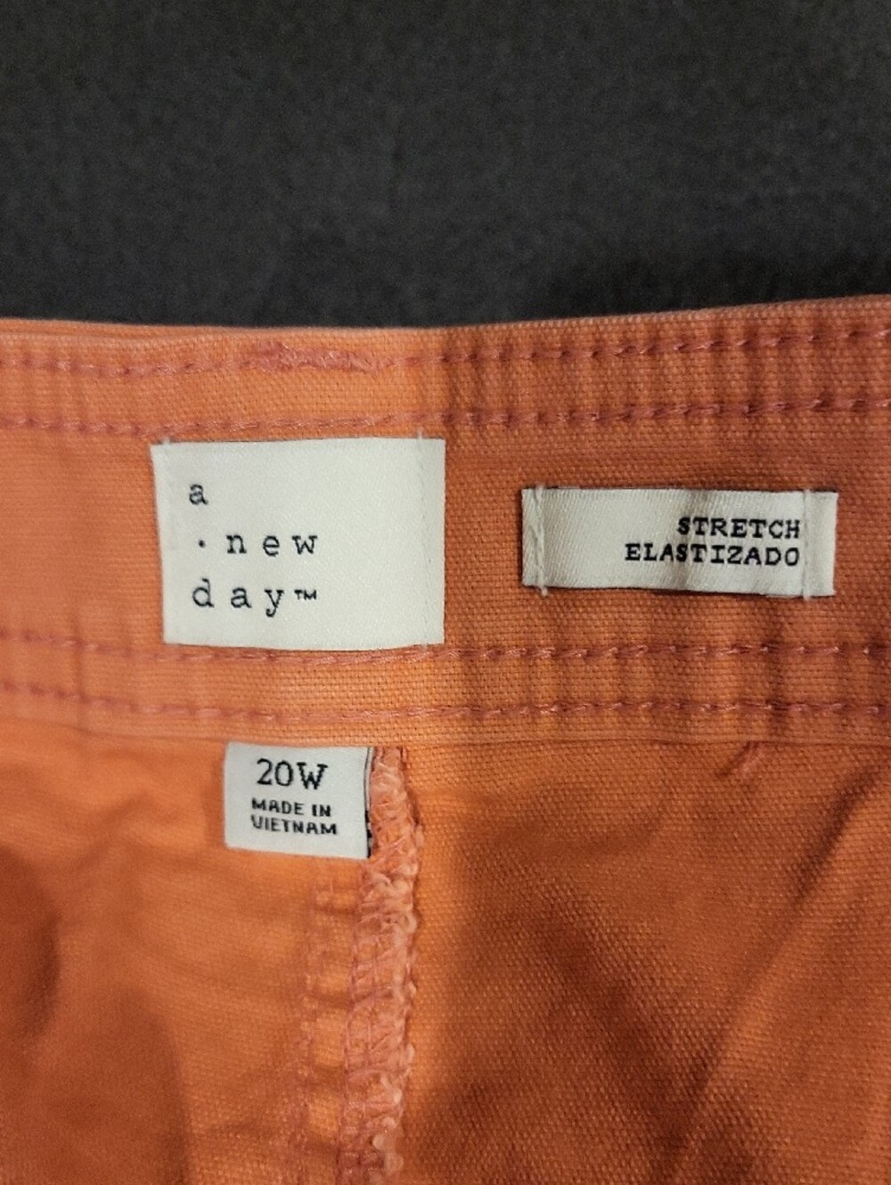 a new day WoMen's Flat Front Shorts in Coral - Picture 3 of 6